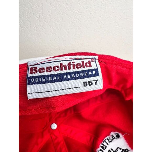 Eastbourne Borough F.C. Red Baseball Cap Adjustable Embroidered Logo Priory Lane - Picture 7 of 11